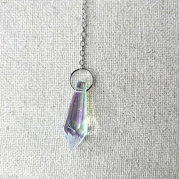 Suncatcher Silver Tone Rainbow Crystal Home Office Indoor Outdoor Summer Decor - Picture 4 of 5